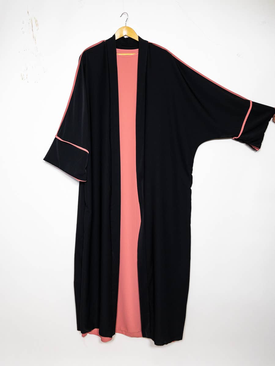 Kimono Abaya con top de seda de dos piezas Medina 2373pk
