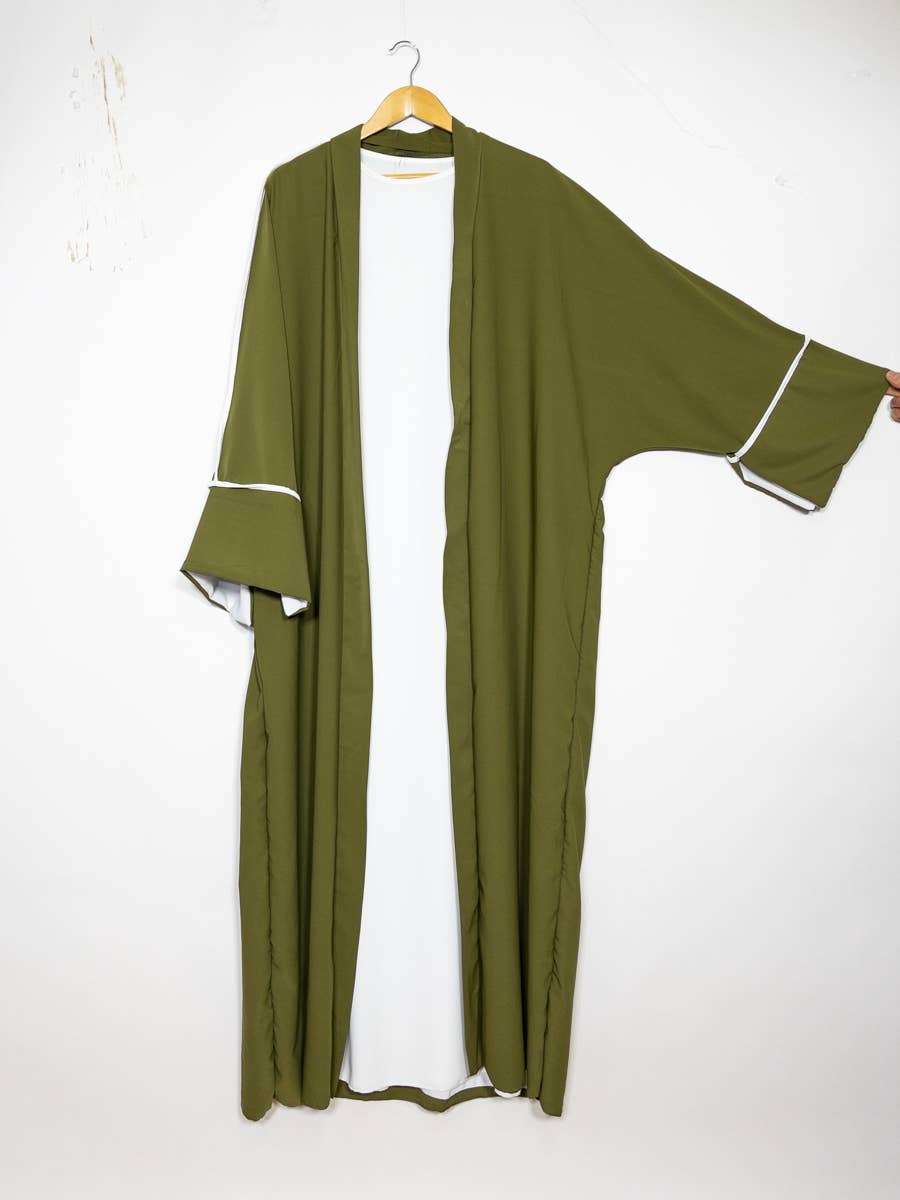 Kimono Abaya con top de seda de dos piezas Medina 2373pk