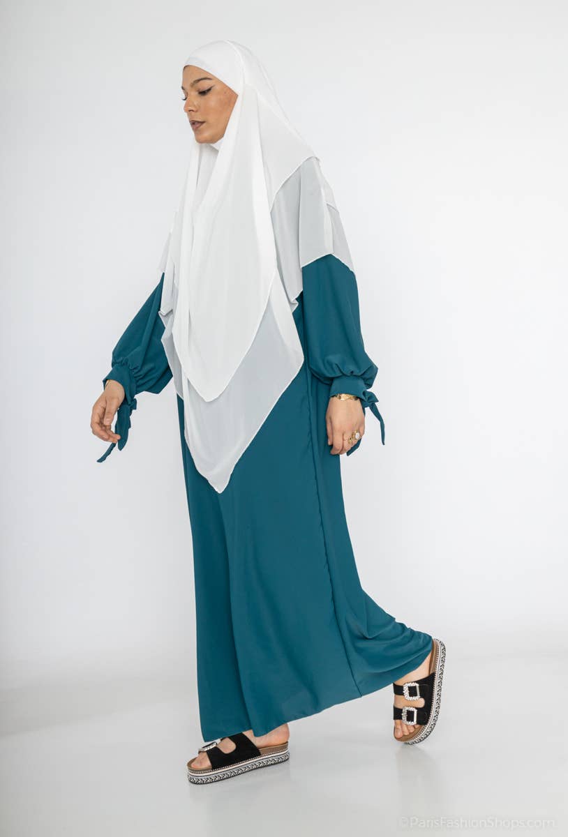 Vestido abaya de seda Medina 2378pk
