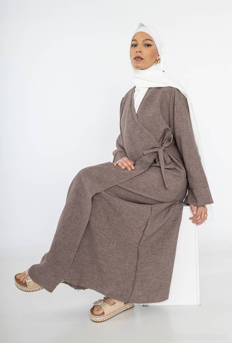 Vestido abaya Leaf port para mujer de 185 cm Ref:L2383LIN
