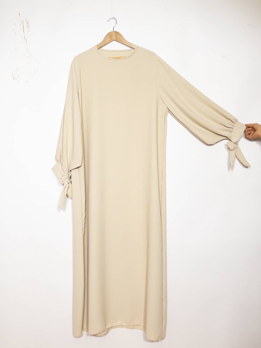 Vestido abaya de seda Medina 2378pk