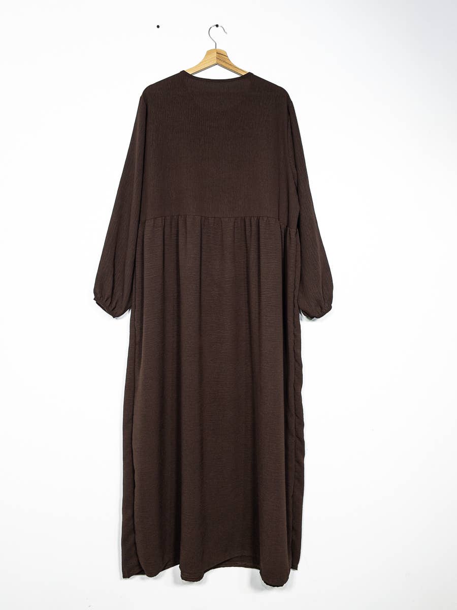 Abaya de lactancia en jazz apertura con cremallera REF:RO2512JAZZ