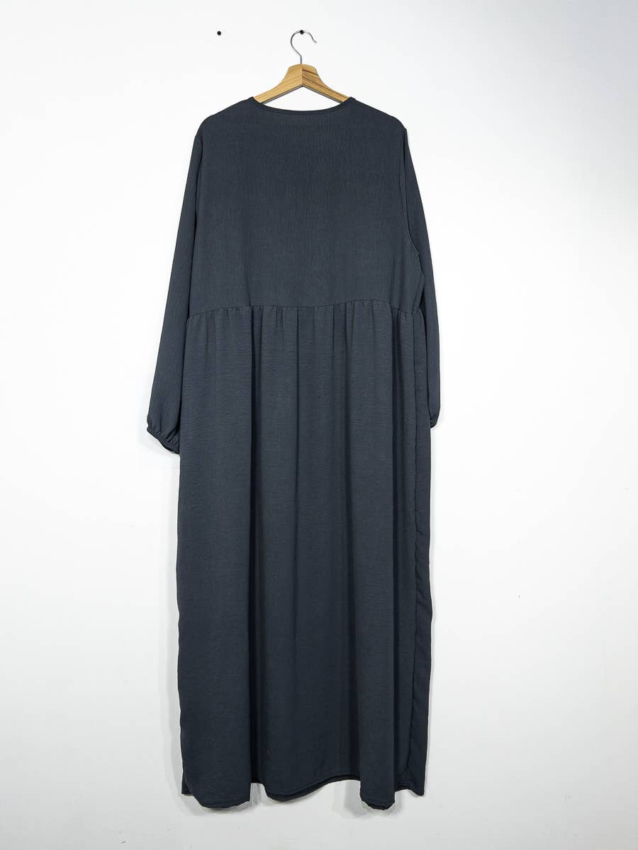Abaya de lactancia en jazz apertura con cremallera REF:RO2512JAZZ