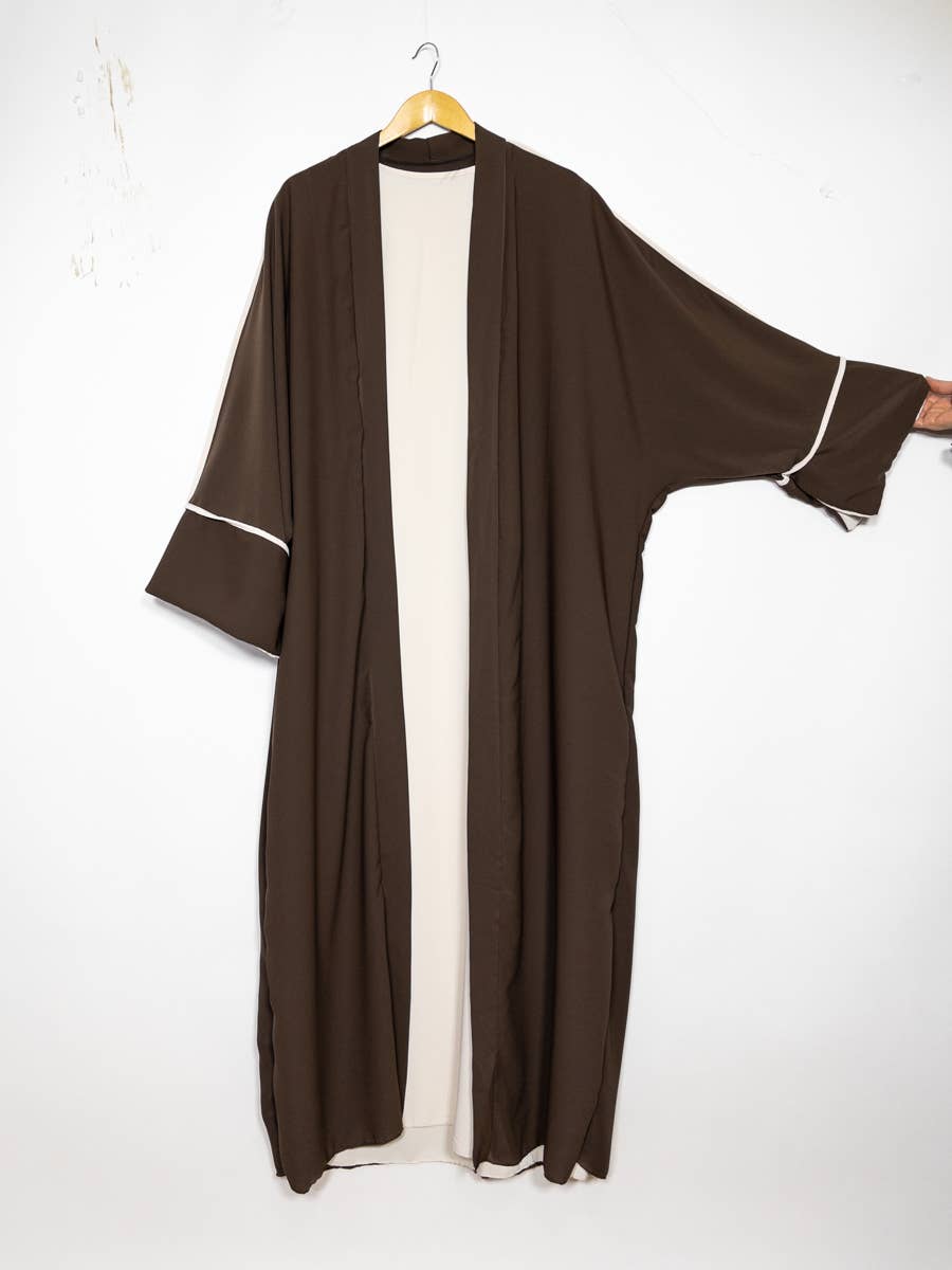 Kimono Abaya con top de seda de dos piezas Medina 2373pk