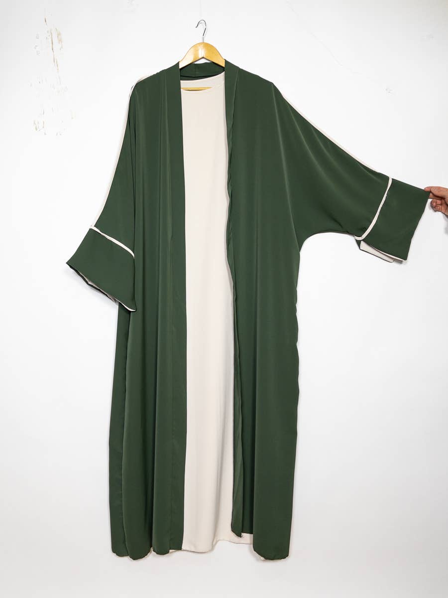 Kimono Abaya con top de seda de dos piezas Medina 2373pk