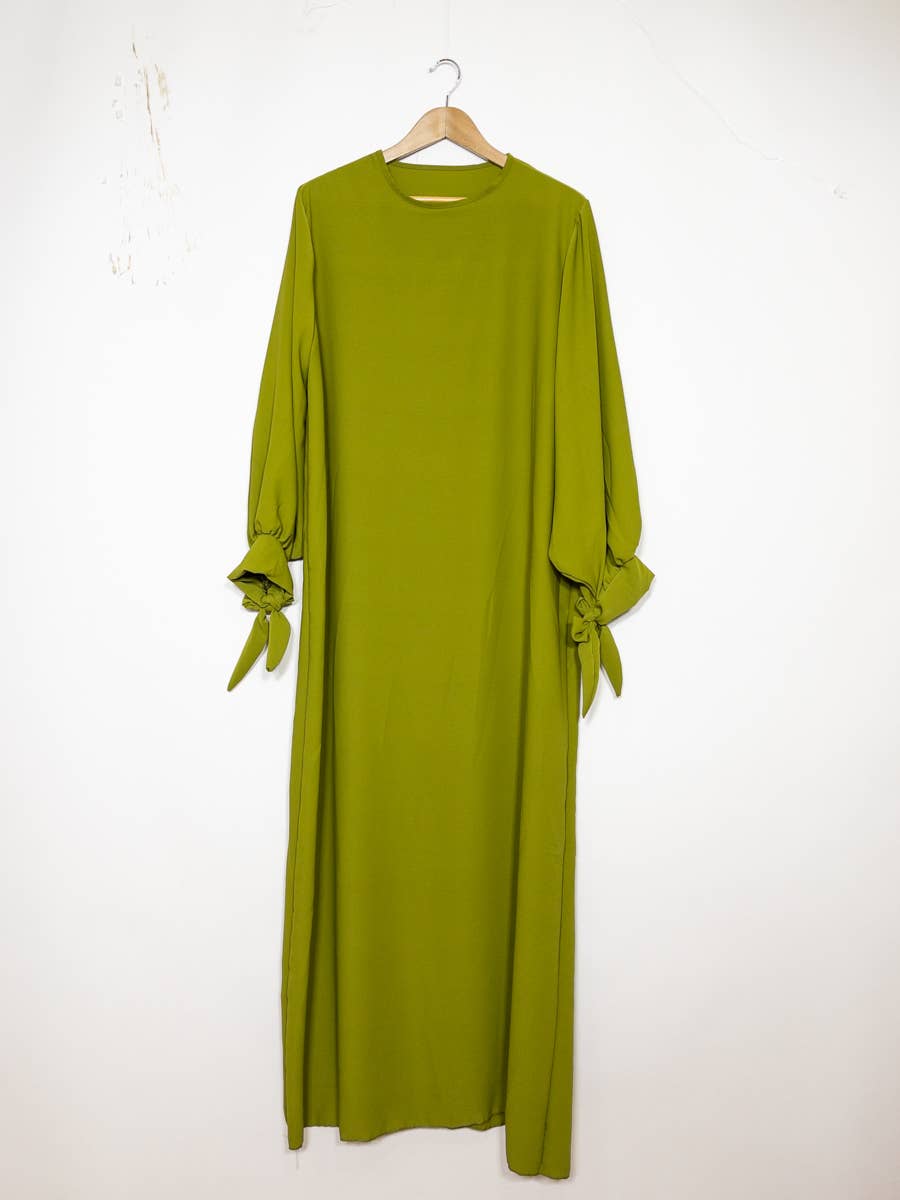 Vestido abaya de seda Medina 2378pk