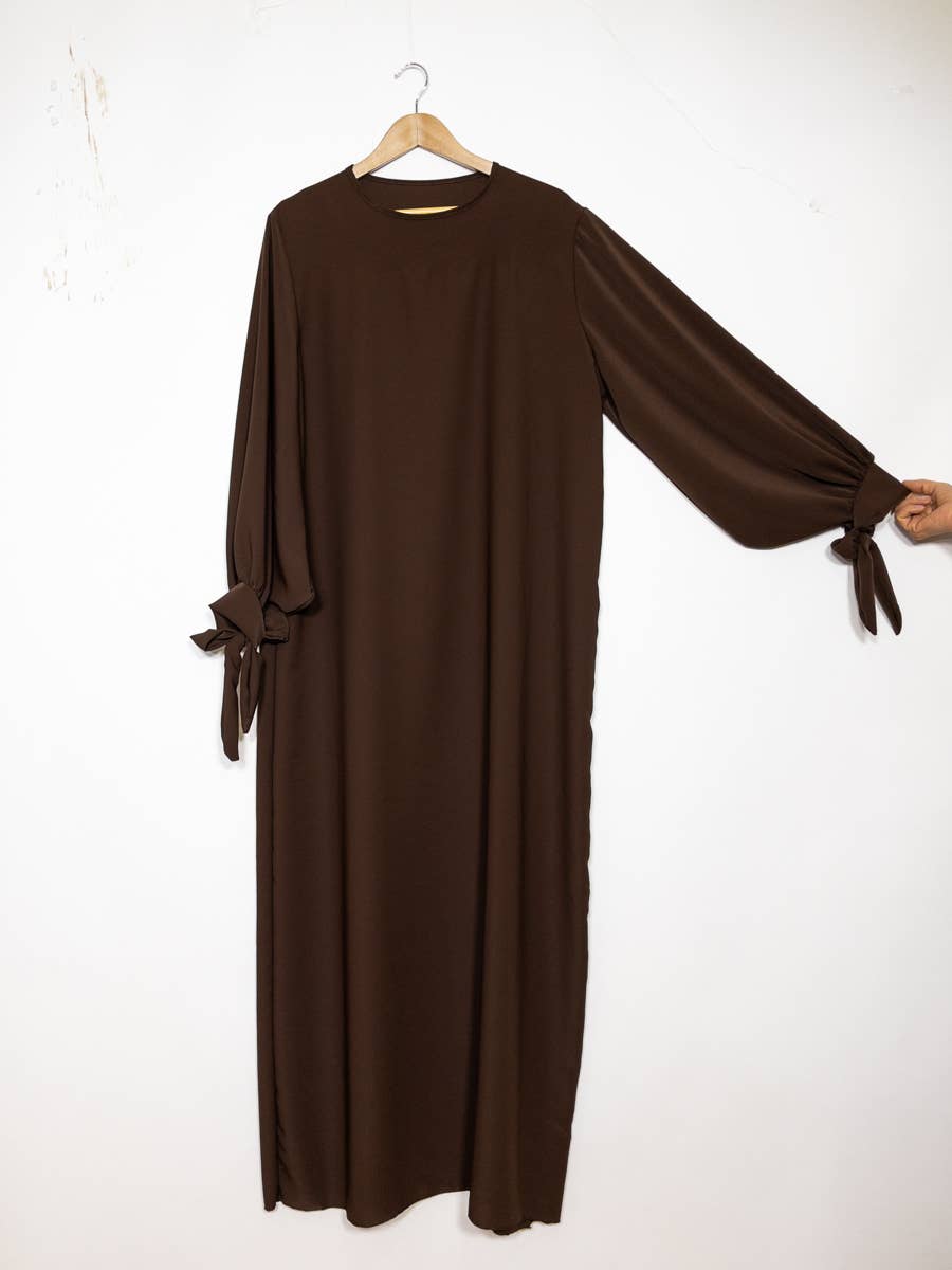 Vestido abaya de seda Medina 2378pk