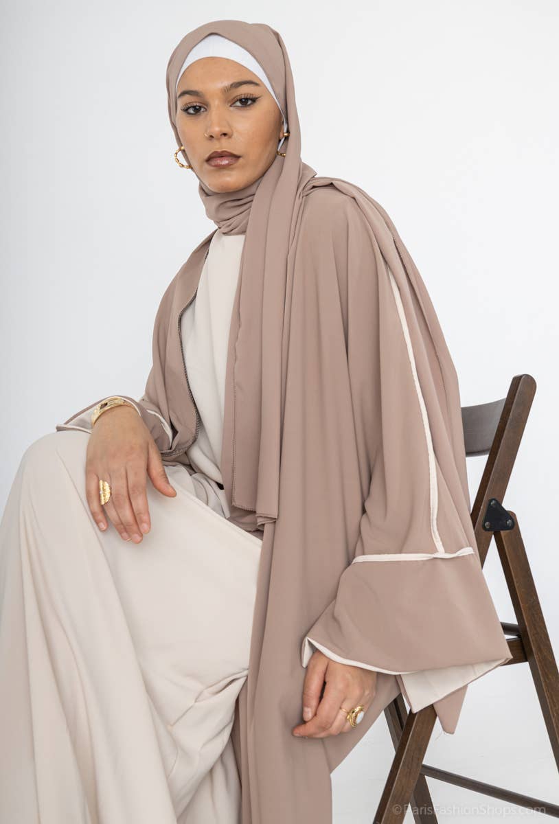 Kimono Abaya con top de seda de dos piezas Medina 2373pk