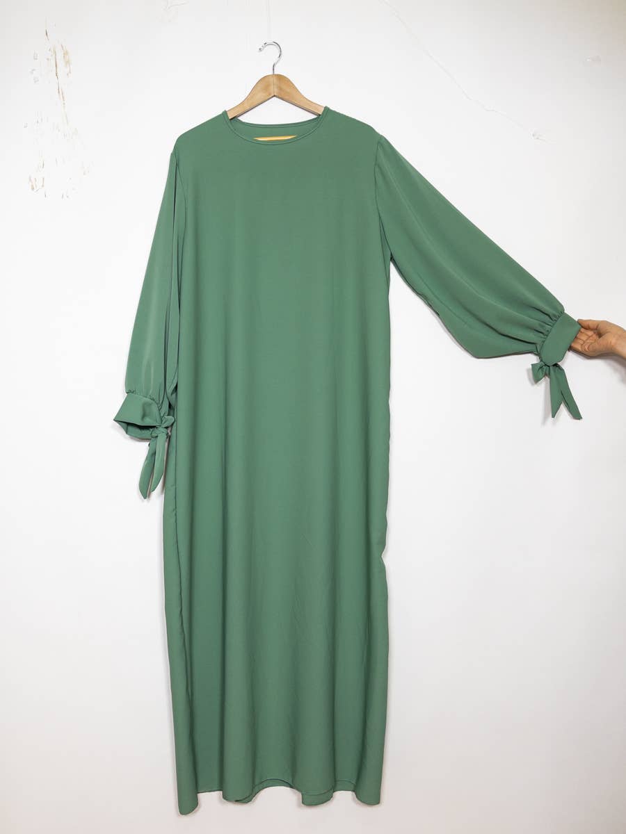 Vestido abaya de seda Medina 2378pk