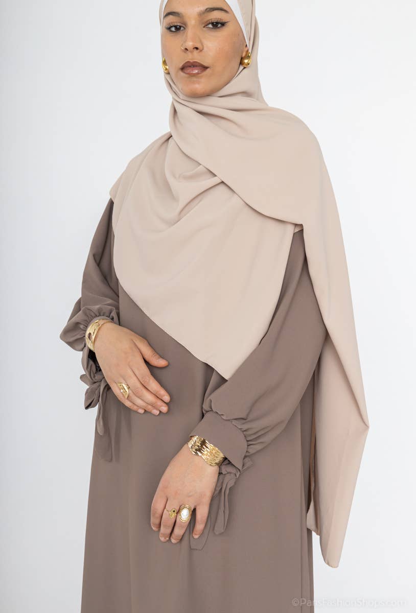 Vestido abaya de seda Medina 2378pk