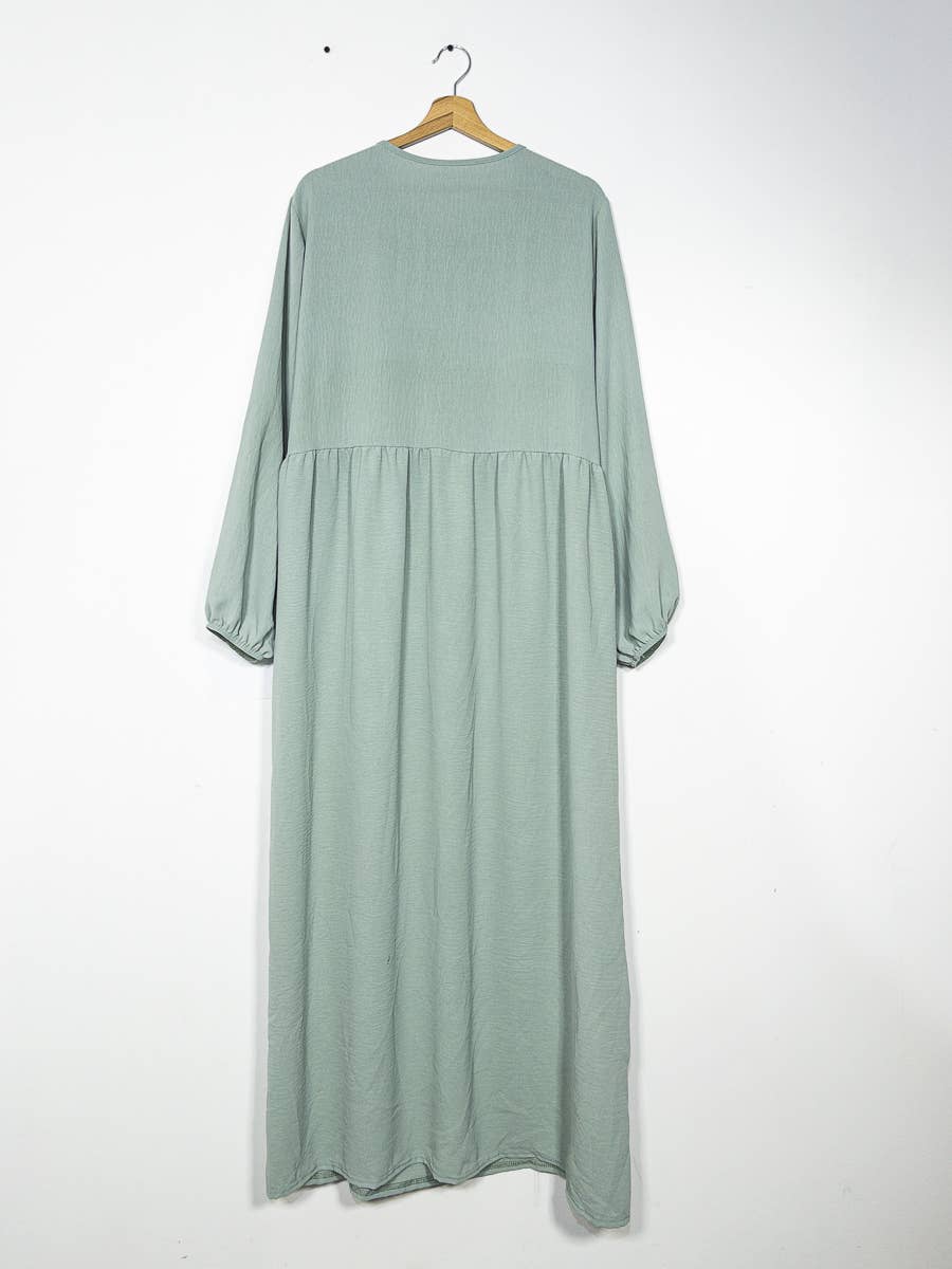 Abaya de lactancia en jazz apertura con cremallera REF:RO2512JAZZ