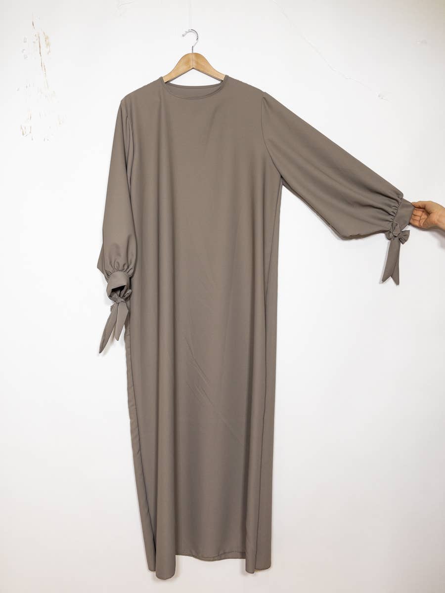 Vestido abaya de seda Medina 2378pk
