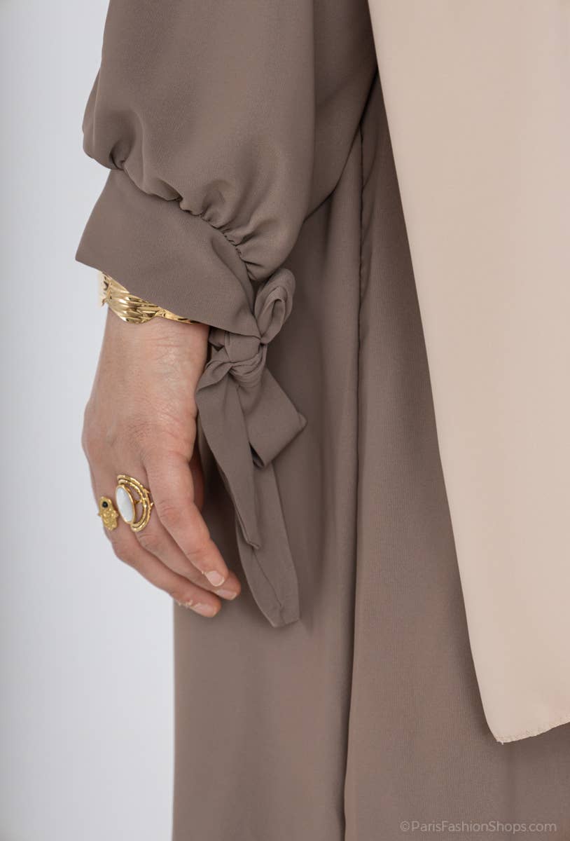 Vestido abaya de seda Medina 2378pk