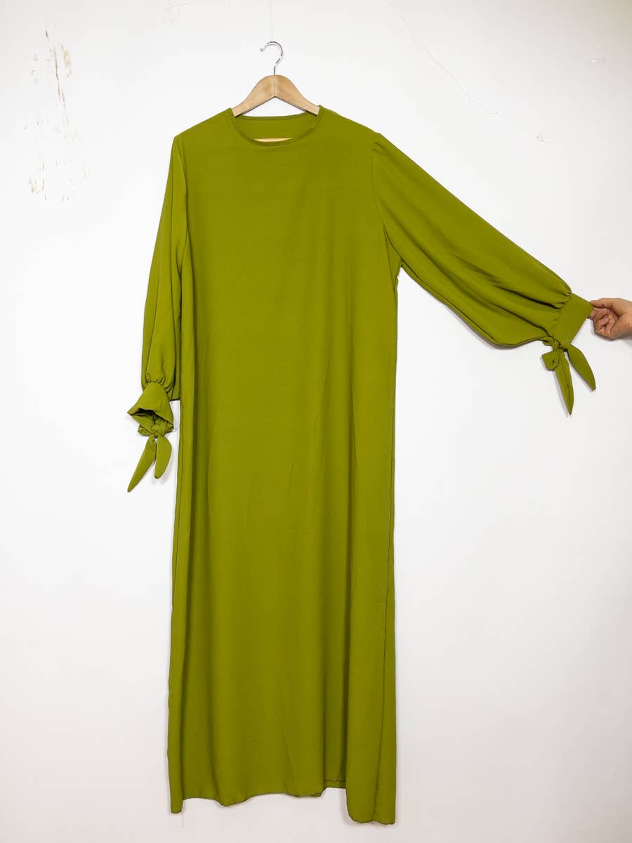 Vestido abaya de seda Medina 2378pk