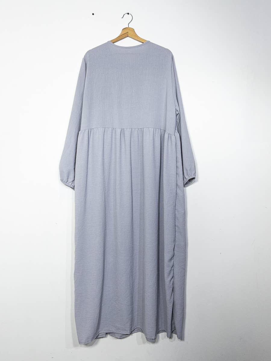 Abaya de lactancia en jazz apertura con cremallera REF:RO2512JAZZ