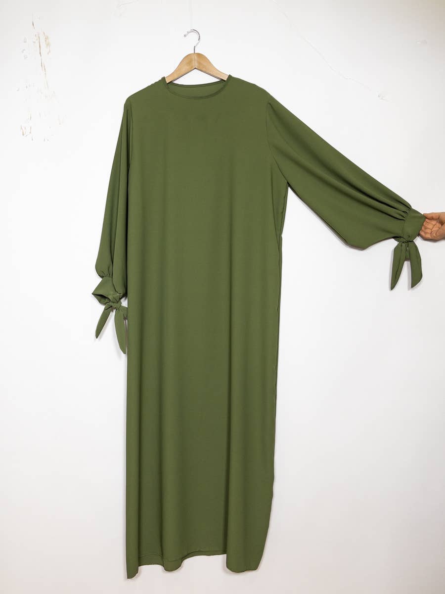 Vestido abaya de seda Medina 2378pk