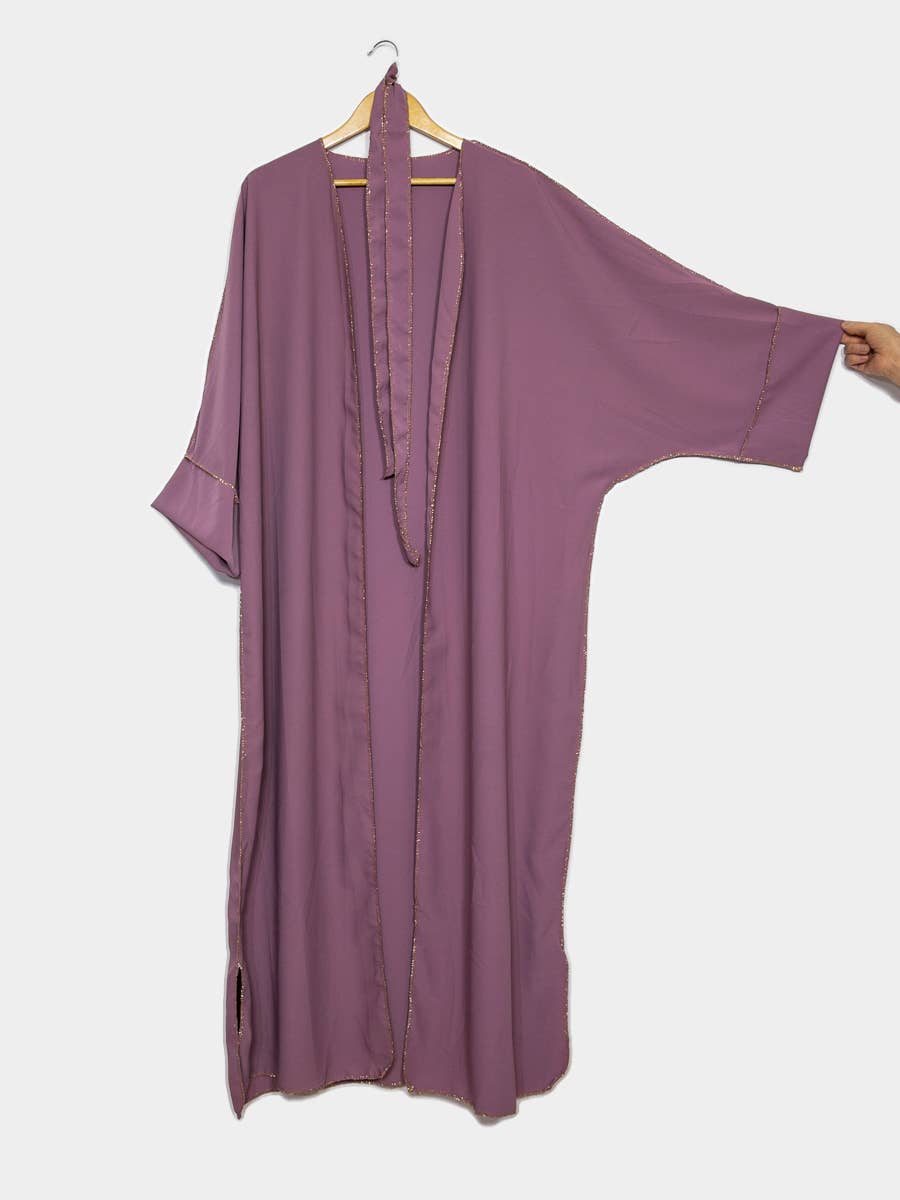 Kimono para mujer con bordado dorado y cinturón, ref: 2336pk