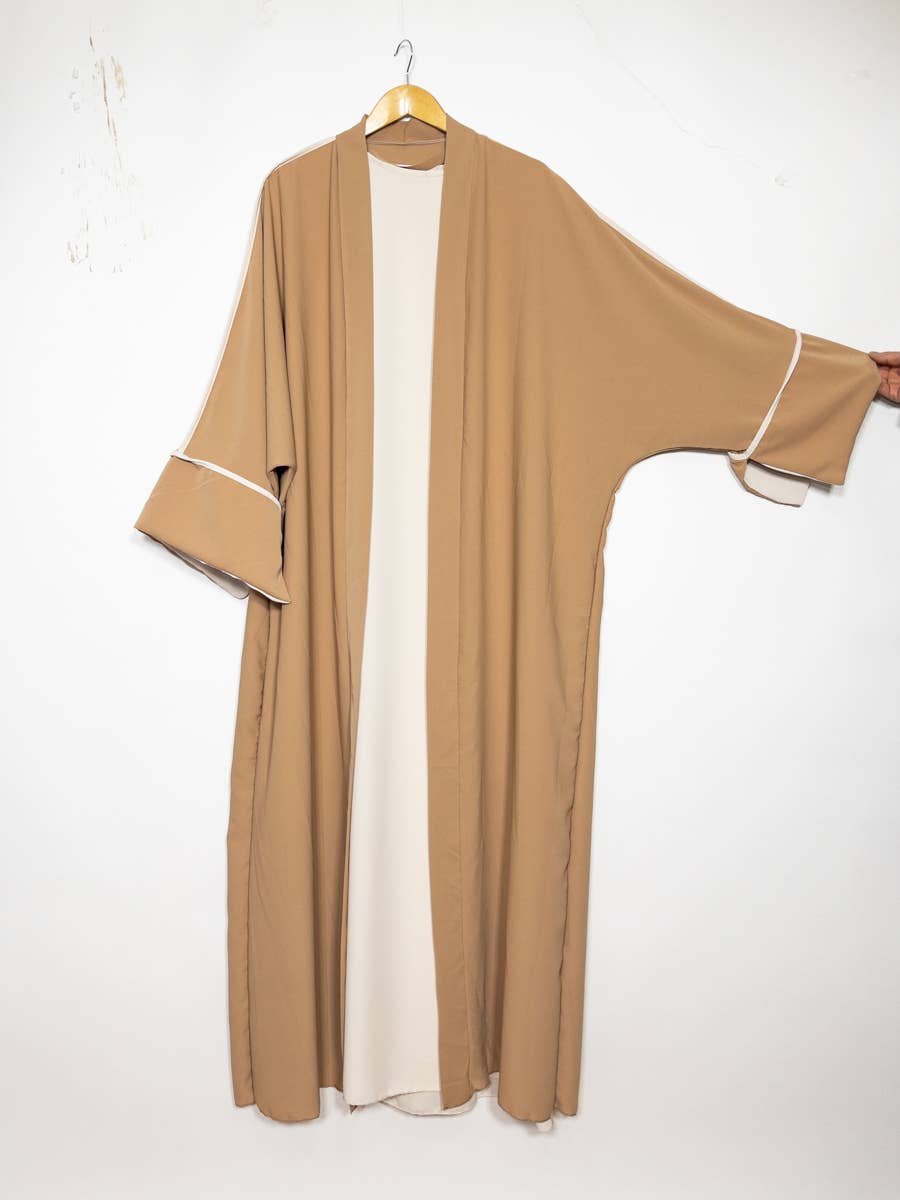Kimono Abaya con top de seda de dos piezas Medina 2373pk