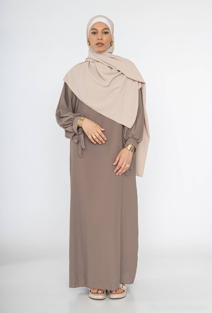 Vestido abaya de seda Medina 2378pk