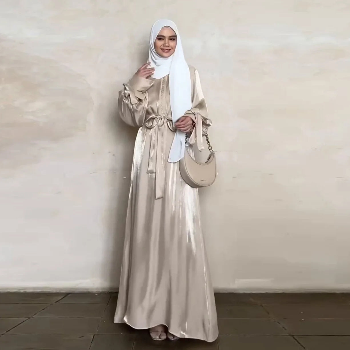 Nadia Bubble Sleeve Abaya
