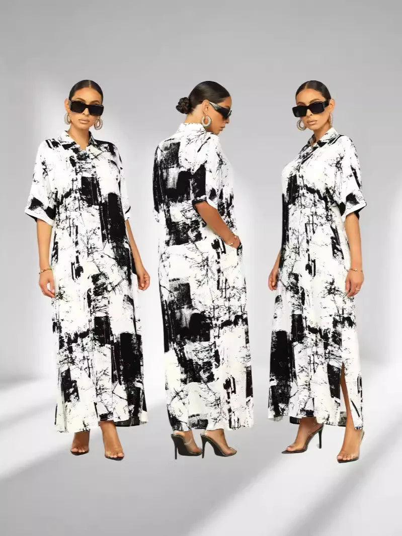 Ivory Floral Bow Maxi Dress