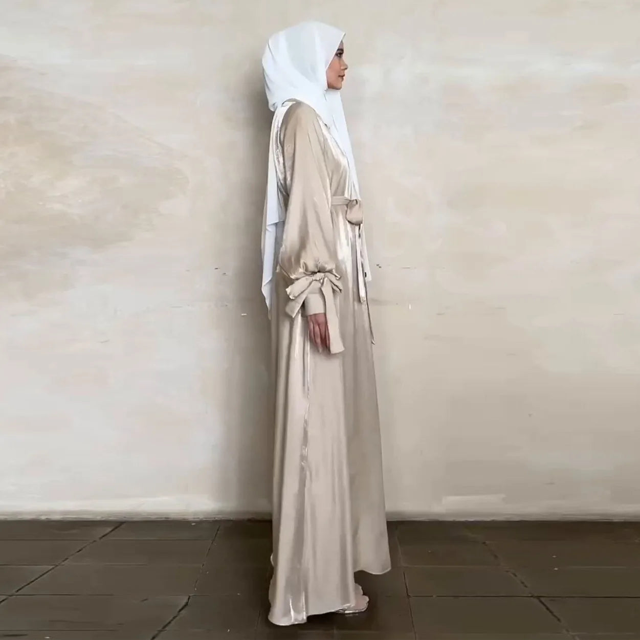 Nadia Bubble Sleeve Abaya