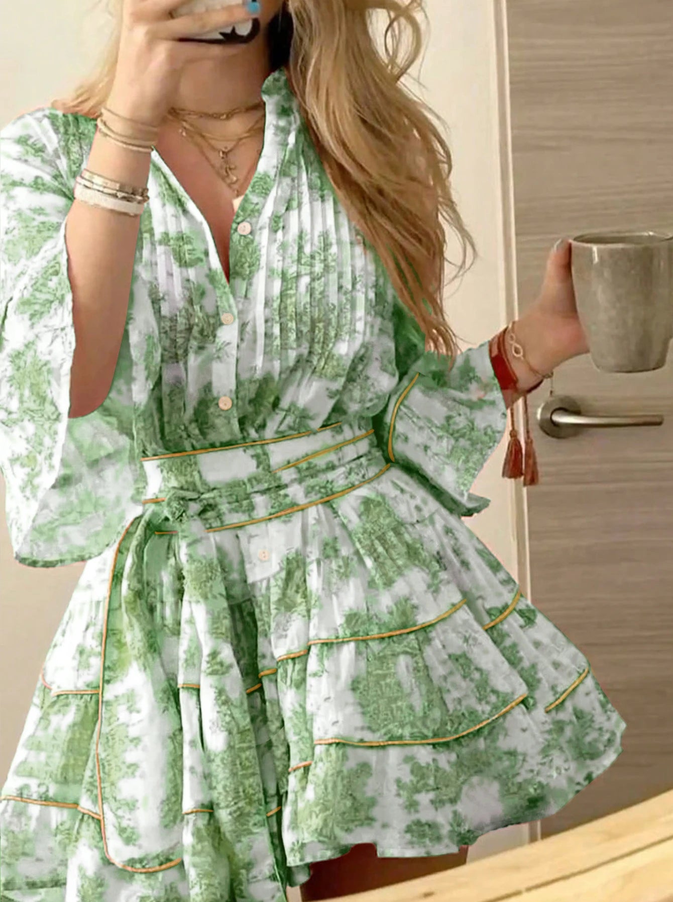 Petal Boho Mini Dress