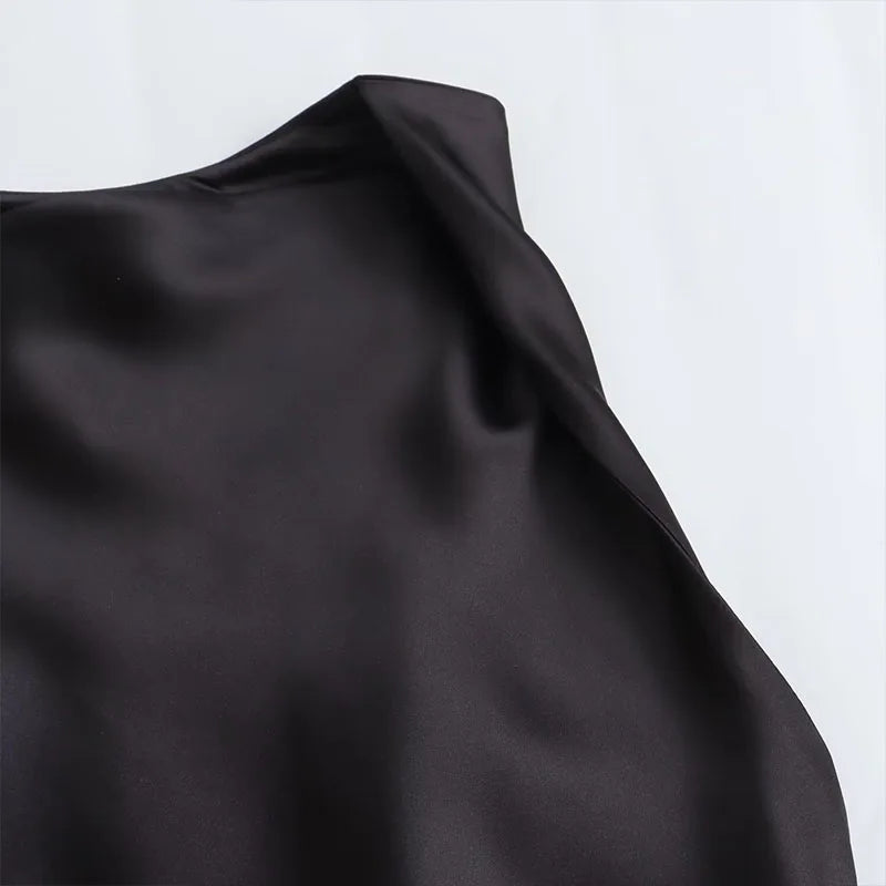Silk Touch Ruched Midi Dress