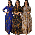 Aria Print Shirt Maxi Dress