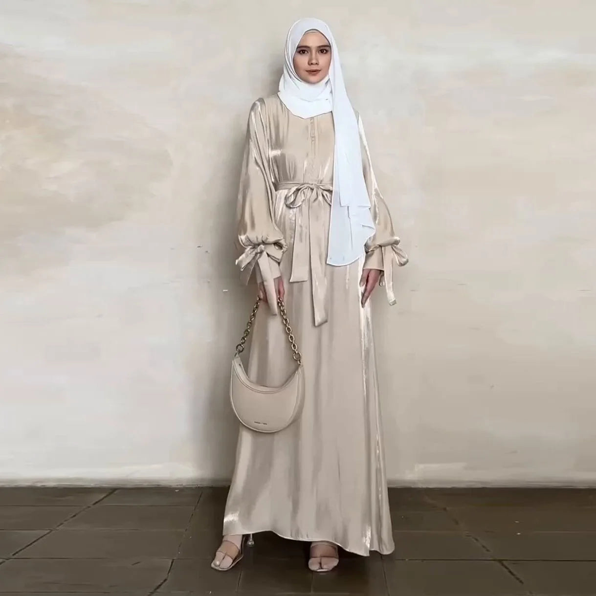 Nadia Bubble Sleeve Abaya