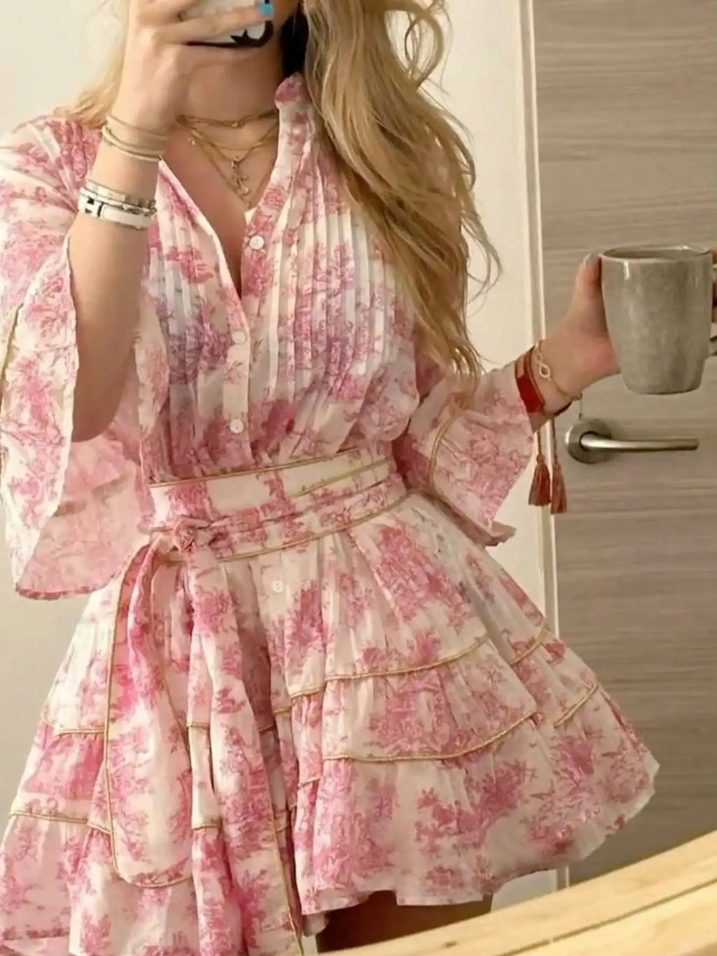 Petal Boho Mini Dress