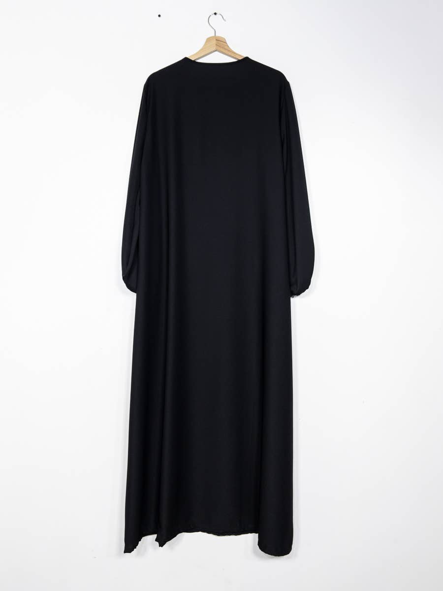 Abaya de lactancia en seda de Medina con apertura de cremallera 2508PK