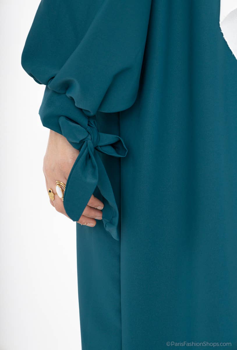Vestido abaya de seda Medina 2378pk