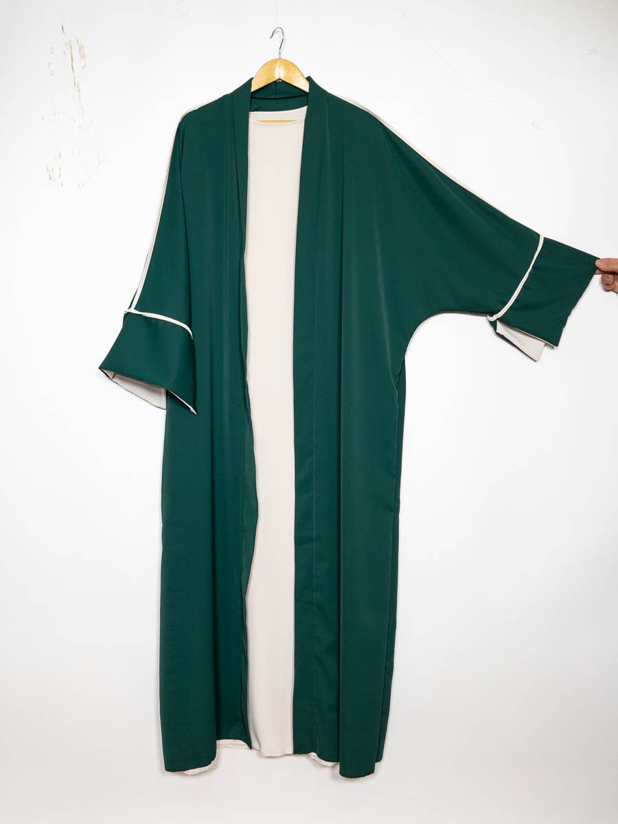 Kimono Abaya con top de seda de dos piezas Medina 2373pk