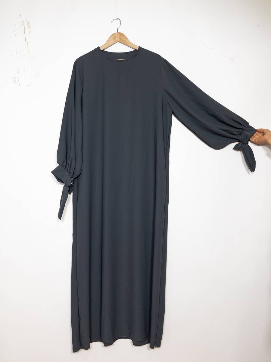 Vestido abaya de seda Medina 2378pk