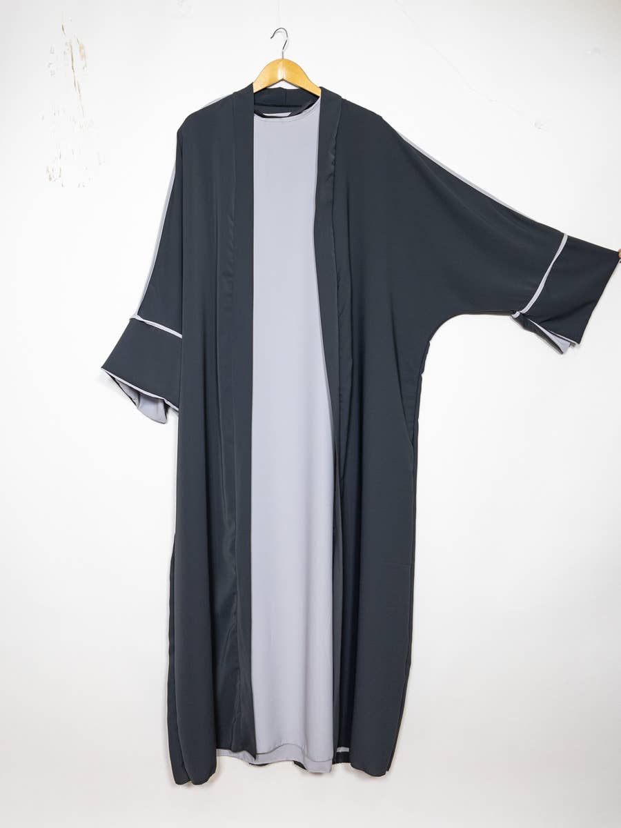 Kimono Abaya con top de seda de dos piezas Medina 2373pk