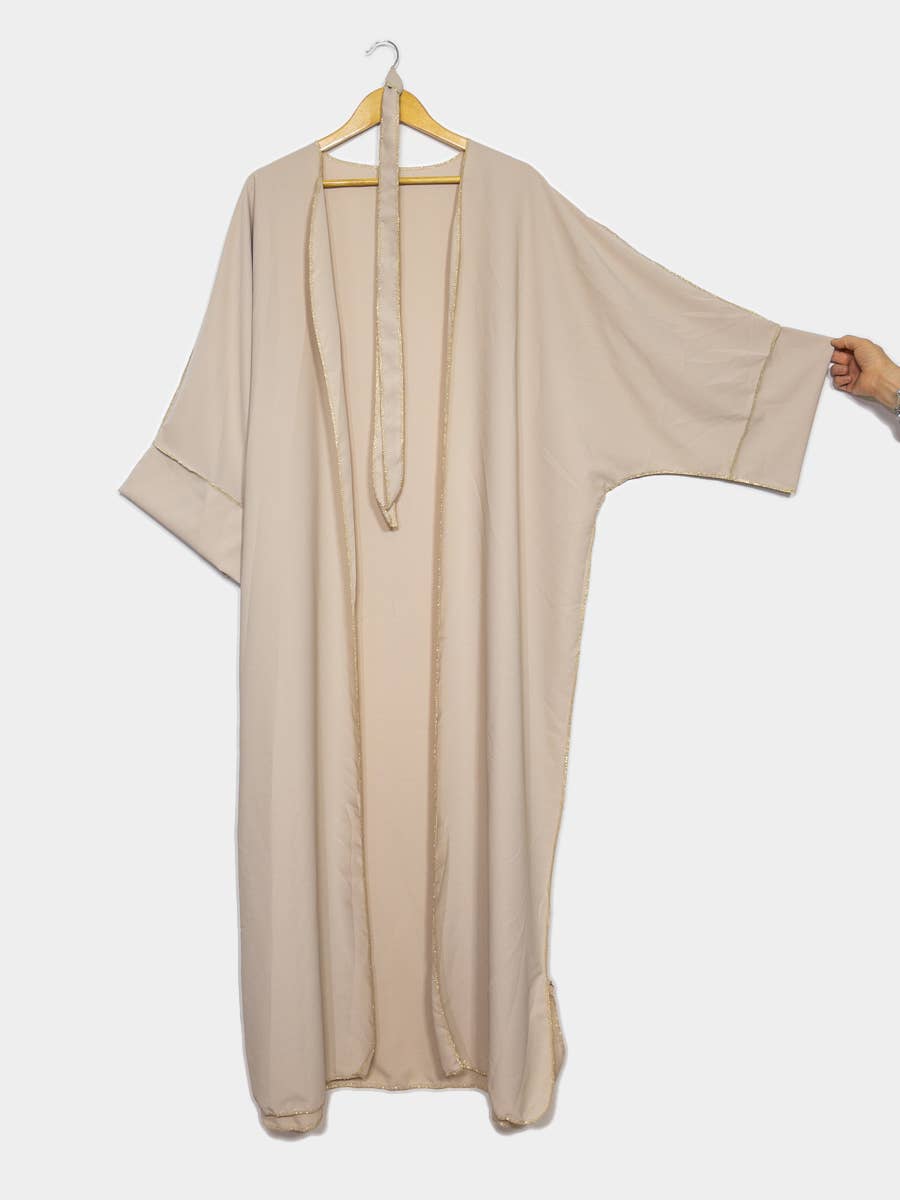 Kimono para mujer con bordado dorado y cinturón, ref: 2336pk
