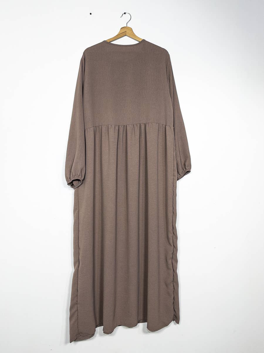 Abaya de lactancia en jazz apertura con cremallera REF:RO2512JAZZ