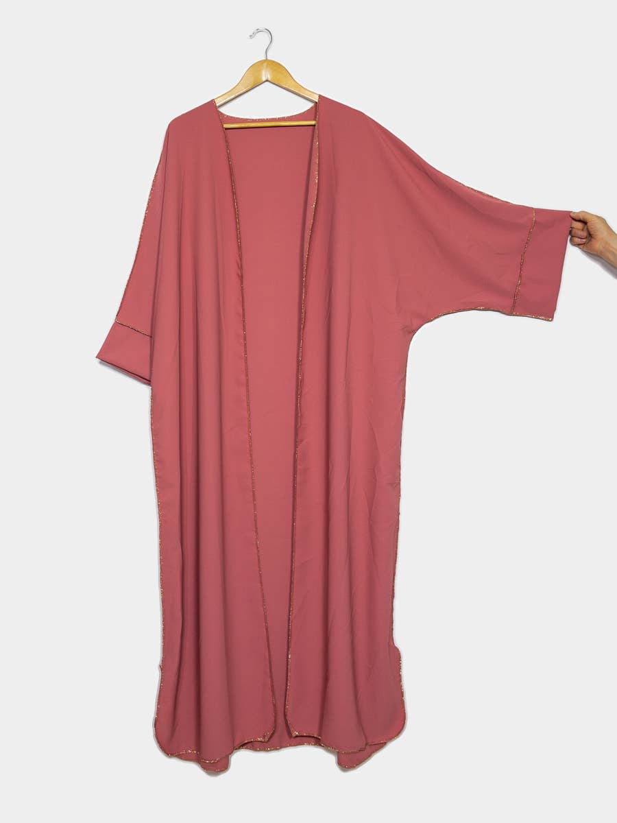 Kimono para mujer con bordado dorado y cinturón, ref: 2336pk