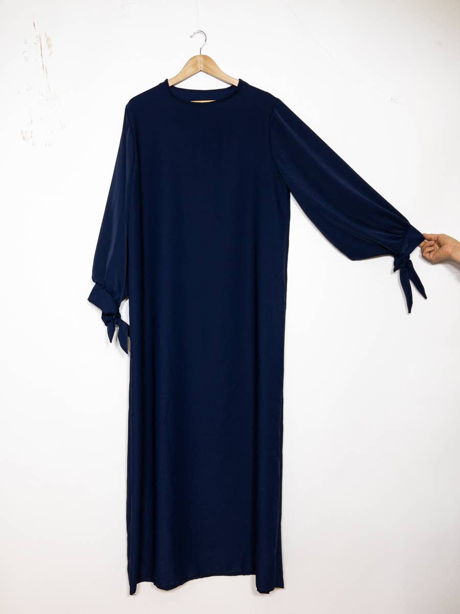 Vestido abaya de seda Medina 2378pk