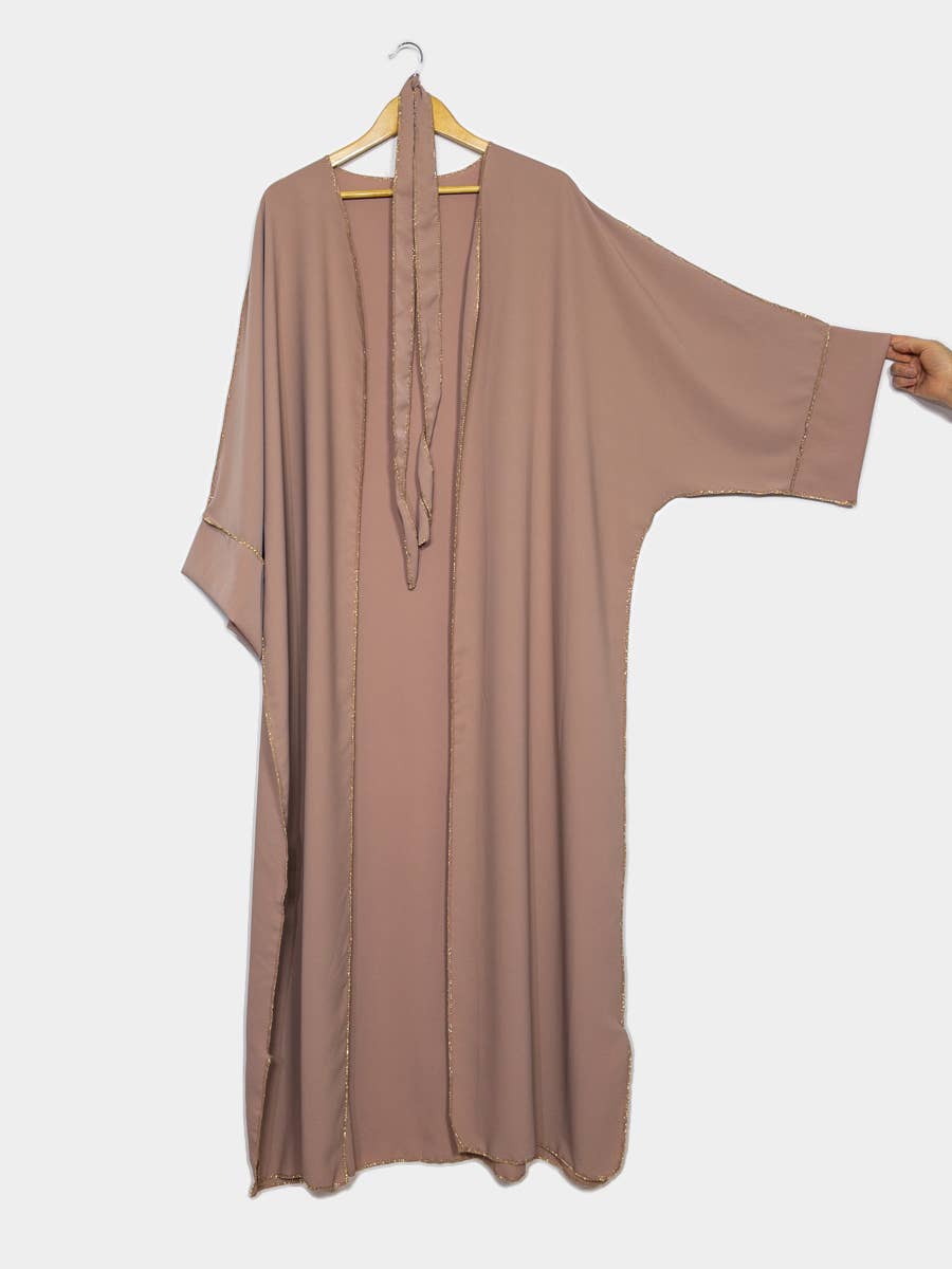 Kimono para mujer con bordado dorado y cinturón, ref: 2336pk