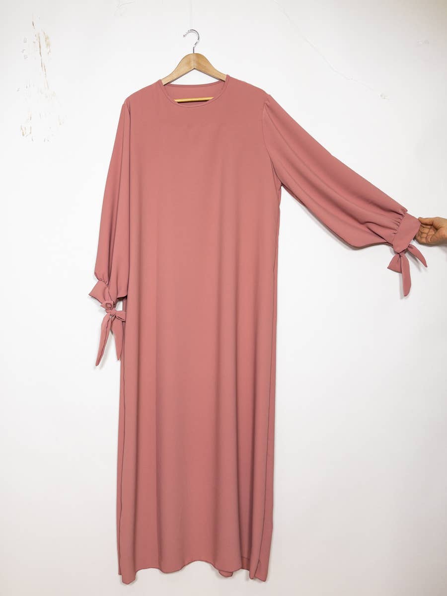 Vestido abaya de seda Medina 2378pk