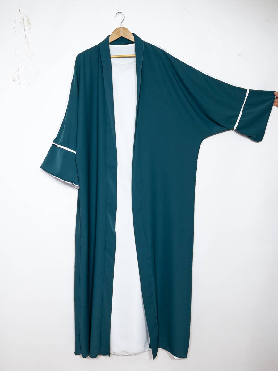 Kimono Abaya con top de seda de dos piezas Medina 2373pk