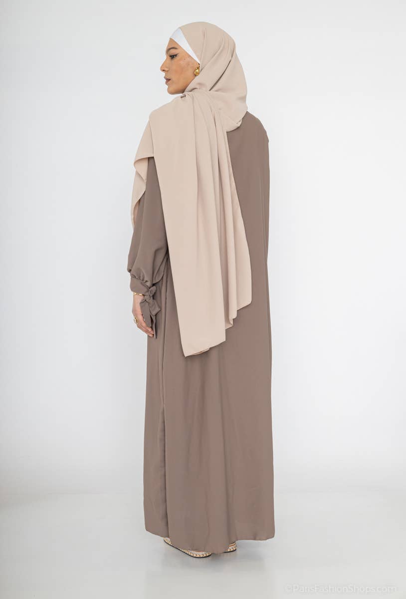 Vestido abaya de seda Medina 2378pk