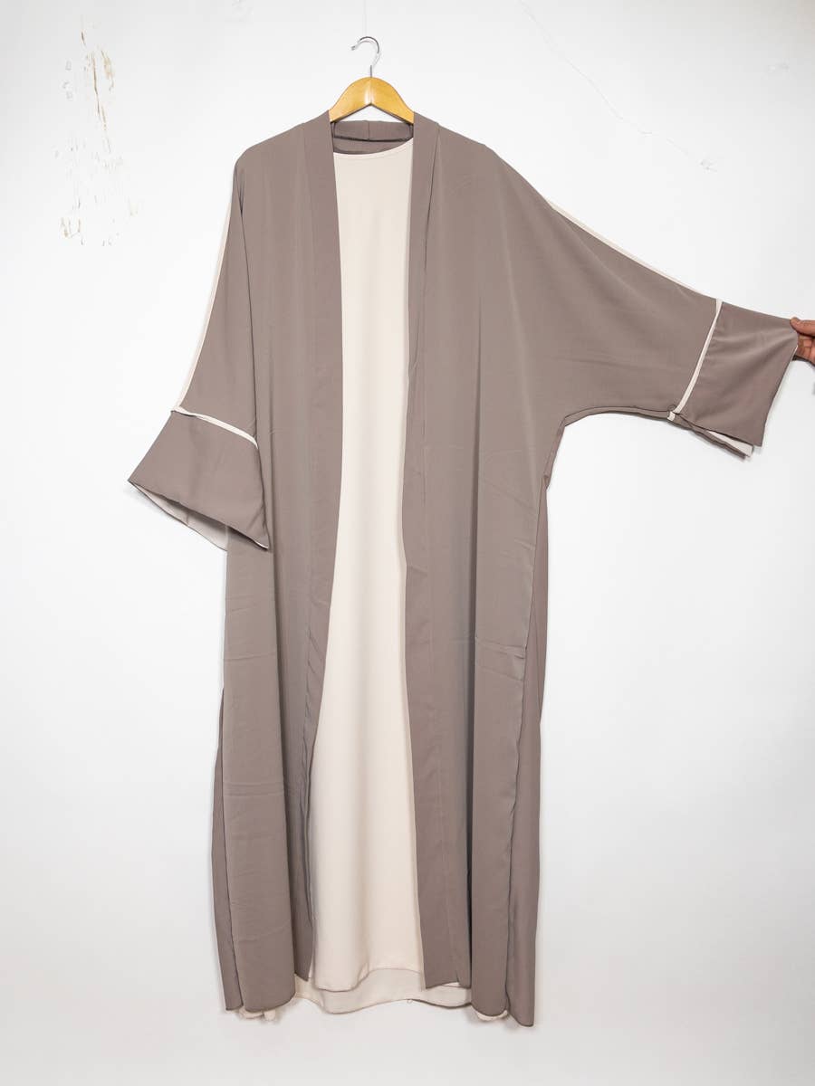 Kimono Abaya con top de seda de dos piezas Medina 2373pk