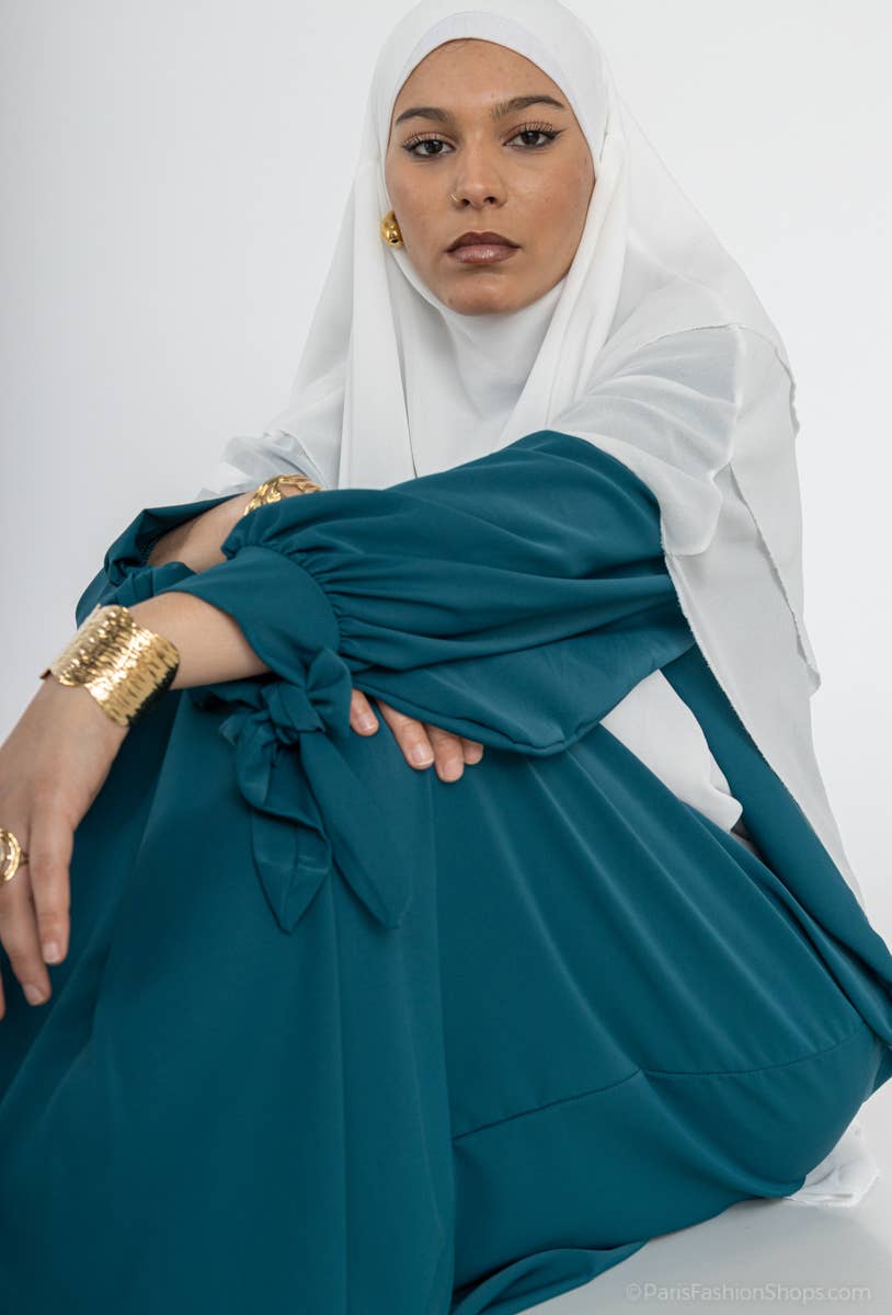 Vestido abaya de seda Medina 2378pk
