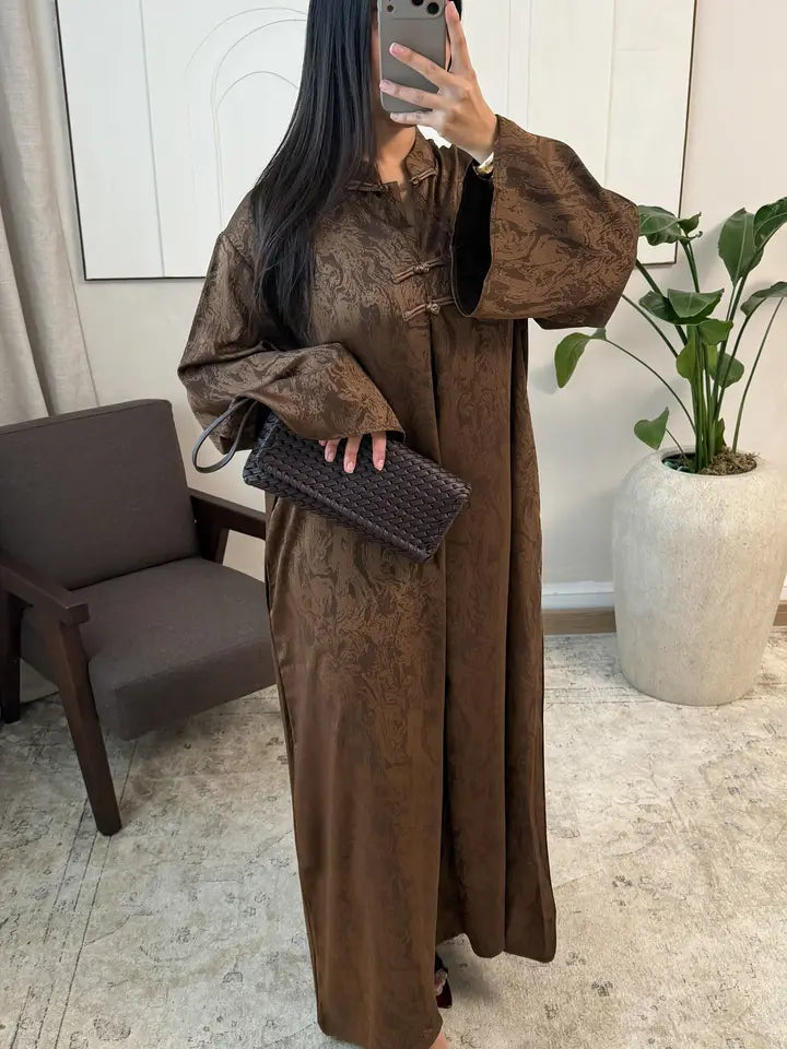 Abaya Yang cuello mao