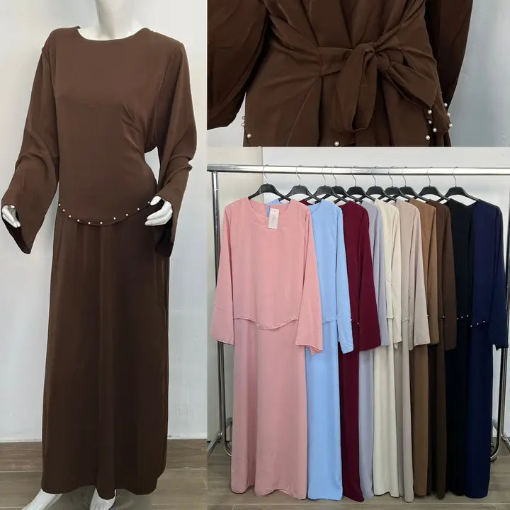 Knotted Waist Elegant Dress