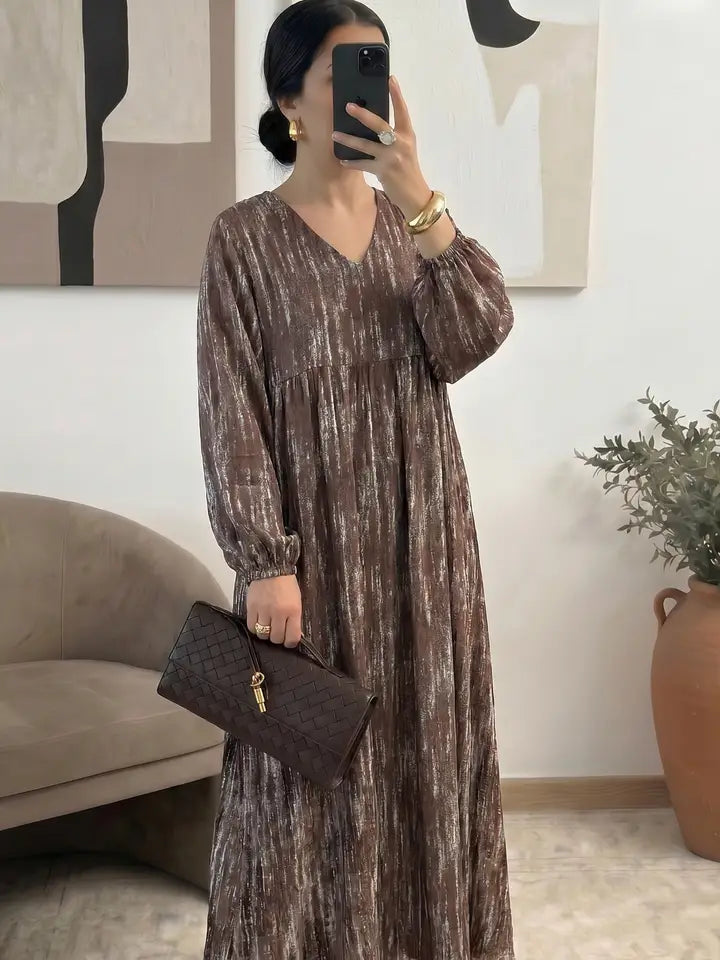 Polka Dot Flowy Maxi Dress